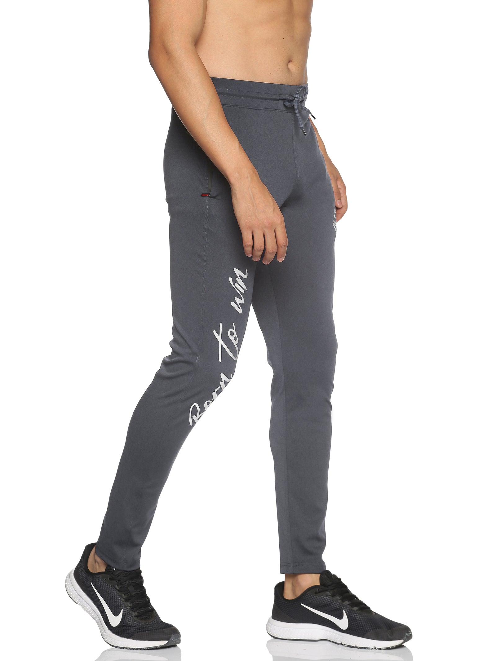 Lycra Strip Line Regular Fit Running Track Pants (White) – Kaladhara
